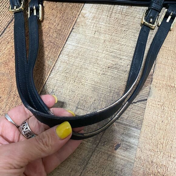 Tory Burch black saffiano Leather Robinson Tote - Picture 10 of 14